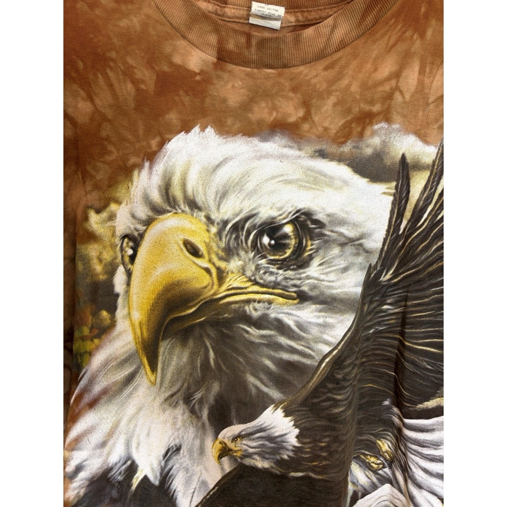 The Mountain Eagle T-Shirt Brown Men's Size Medium Y2K VTG 90's USA - Picture 4 of 6